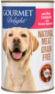 Gourmet Delight Dog Food Beef in can