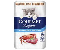 With Tuna & Crab 80g Pouch